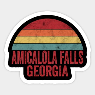 Vintage Amicalola Falls State Park Georgia Sticker